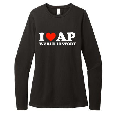 I Love AP World History Womens CVC Long Sleeve Shirt