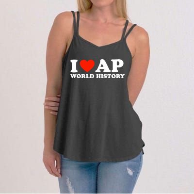 I Love AP World History Women's Strappy Tank