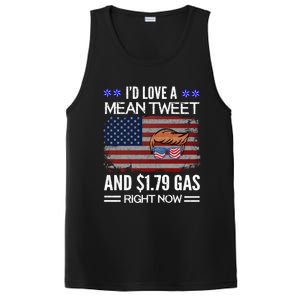 ID Love A Mean Tweet And $1 79 Gas Right Now American Flag Gift PosiCharge Competitor Tank