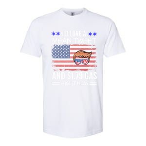 ID Love A Mean Tweet And $1 79 Gas Right Now American Flag Gift Softstyle CVC T-Shirt