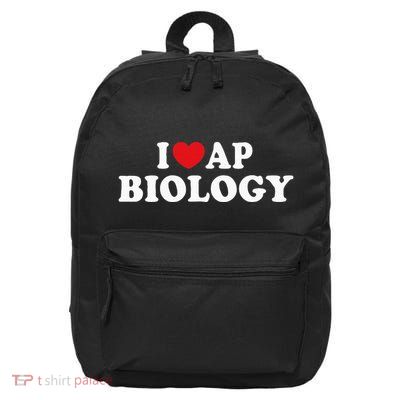I Love Ap Biology I Heart Ap Biology Teachers Students 16 in Basic Backpack