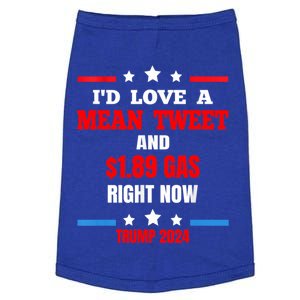 ID Love A Mean Tweet Funny Anti Joe Biden Trump 2024 Maga Funny Gift Doggie Tank