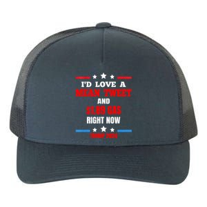 ID Love A Mean Tweet Funny Anti Joe Biden Trump 2024 Maga Funny Gift Yupoong Adult 5-Panel Trucker Hat