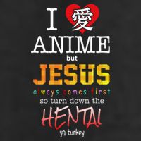 I Love Anime But Jesus Always Comes First Cool Comfort Performance Bucket Hat