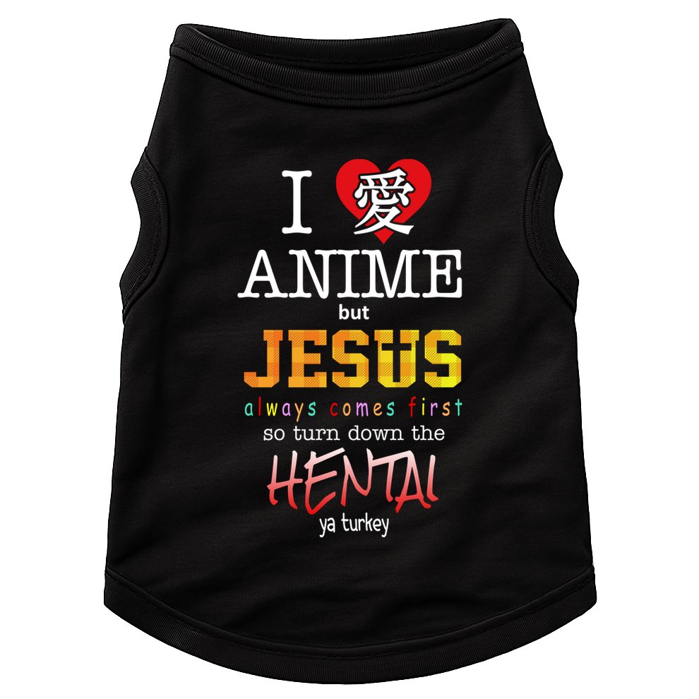 I Love Anime But Jesus Always Comes First Doggie Tank