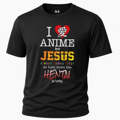 I Love Anime But Jesus Always Comes First Performance Shirt