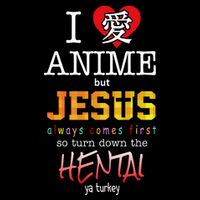 I Love Anime But Jesus Always Comes First Cooling Performance Crew T-Shirt