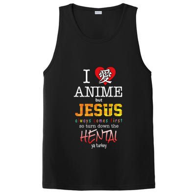 I Love Anime But Jesus Always Comes First PosiCharge Competitor Tank