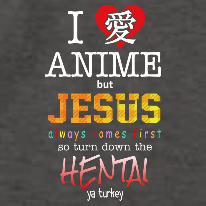 I Love Anime But Jesus Always Comes First Vector Backpack