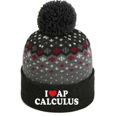 I Love Ap Calculus I Heart Ap Calculus Teacher Student The Baniff Cuffed Pom Beanie