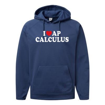 I Love Ap Calculus I Heart Ap Calculus Teacher Student Performance Fleece Hoodie