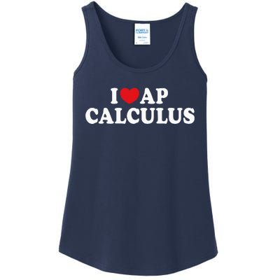 I Love Ap Calculus I Heart Ap Calculus Teacher Student Ladies Essential Tank