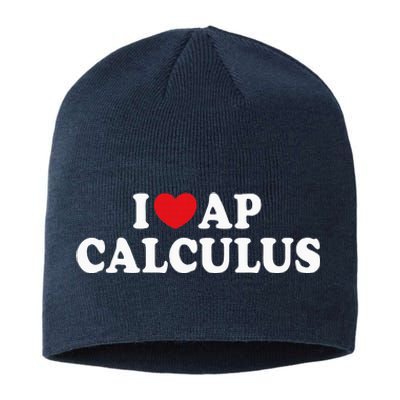 I Love Ap Calculus I Heart Ap Calculus Teacher Student Sustainable Beanie