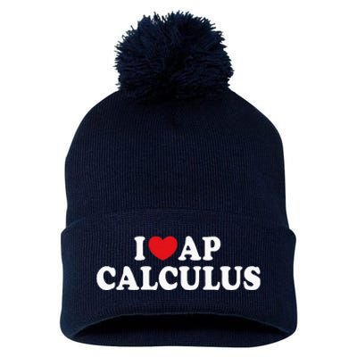 I Love Ap Calculus I Heart Ap Calculus Teacher Student Pom Pom 12in Knit Beanie