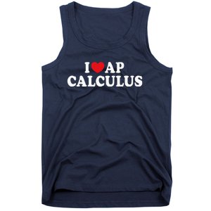 I Love Ap Calculus I Heart Ap Calculus Teacher Student Tank Top