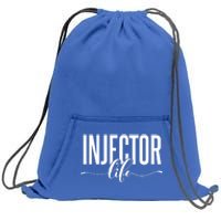 Injector Life Aesthetic Nurse Injector Funny Gift Sweatshirt Cinch Pack Bag