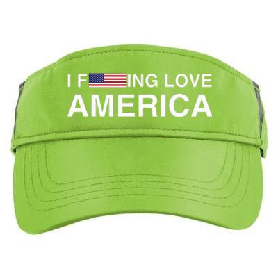 I love america  Adult Drive Performance Visor