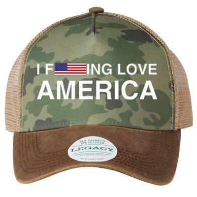 I love america  Legacy Tie Dye Trucker Hat