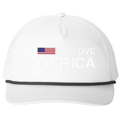 I love america  Snapback Five-Panel Rope Hat