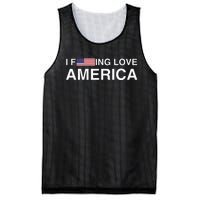 I love america  Mesh Reversible Basketball Jersey Tank