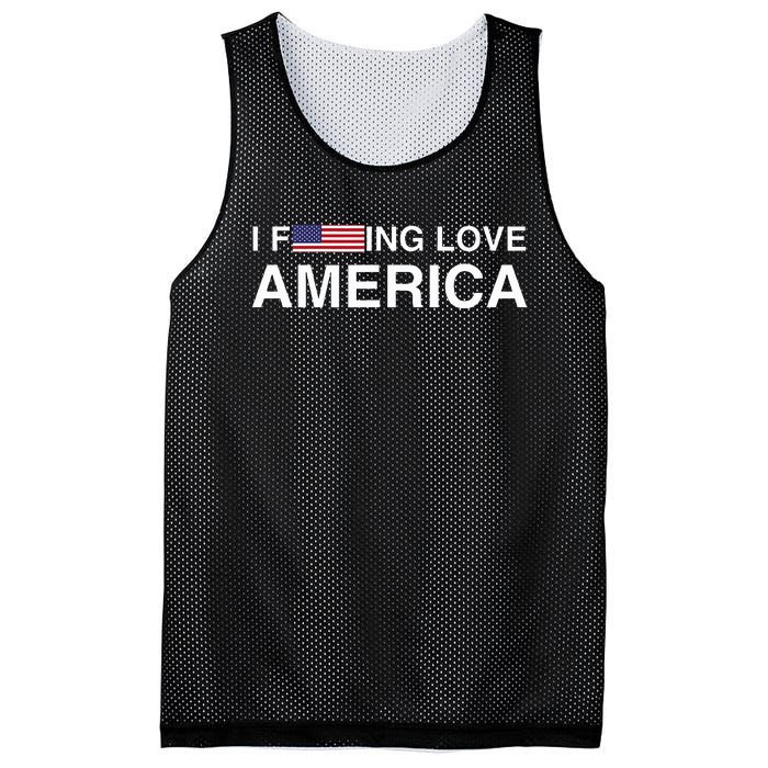 I love america  Mesh Reversible Basketball Jersey Tank