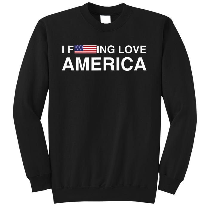 I love america  Tall Sweatshirt