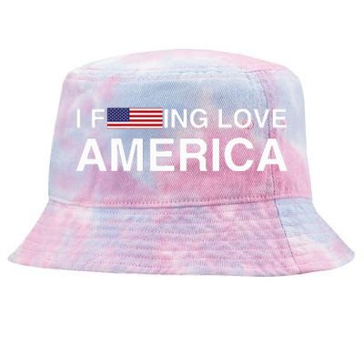 I love america  Tie-Dyed Bucket Hat