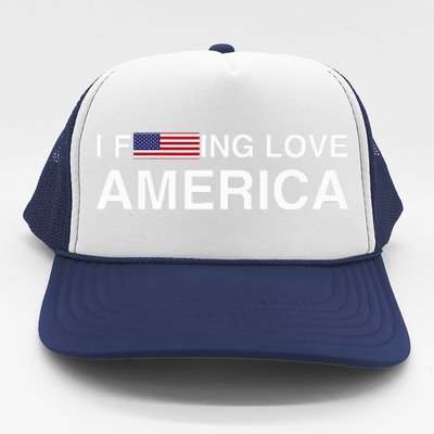 I love america  Trucker Hat