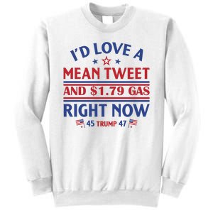 I'd Love A Mean Tweet And Cheap Gas Right Now Trump Sweatshirt