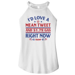 I'd Love A Mean Tweet And Cheap Gas Right Now Trump Women's Perfect Tri Rocker Tank