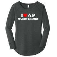 I Love Ap Music Theory I Heart Ap Music Theory Women's Perfect Tri Tunic Long Sleeve Shirt