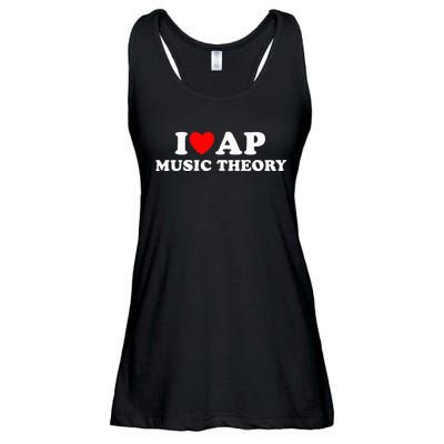 I Love Ap Music Theory I Heart Ap Music Theory Ladies Essential Flowy Tank