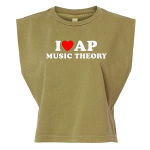 I Love Ap Music Theory I Heart Ap Music Theory Garment-Dyed Women's Muscle Tee