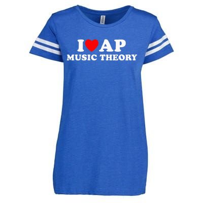 I Love Ap Music Theory I Heart Ap Music Theory Enza Ladies Jersey Football T-Shirt