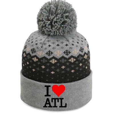 I LOVE ATLANTA GEORGIA HEART The Baniff Cuffed Pom Beanie