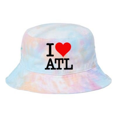 I LOVE ATLANTA GEORGIA HEART Tie Dye Newport Bucket Hat