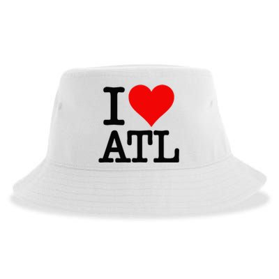 I LOVE ATLANTA GEORGIA HEART Sustainable Bucket Hat