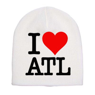 I LOVE ATLANTA GEORGIA HEART Short Acrylic Beanie