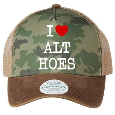 I Love Alt Hoes I Heart Alt Hoes Funny Red Heart Legacy Tie Dye Trucker Hat