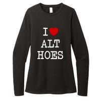 I Love Alt Hoes I Heart Alt Hoes Funny Red Heart Womens CVC Long Sleeve Shirt