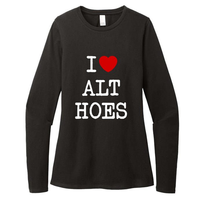 I Love Alt Hoes I Heart Alt Hoes Funny Red Heart Womens CVC Long Sleeve Shirt