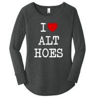 I Love Alt Hoes I Heart Alt Hoes Funny Red Heart Women's Perfect Tri Tunic Long Sleeve Shirt