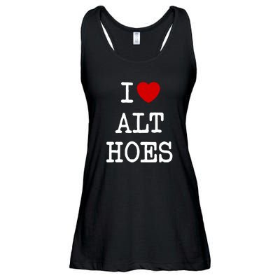 I Love Alt Hoes I Heart Alt Hoes Funny Red Heart Ladies Essential Flowy Tank