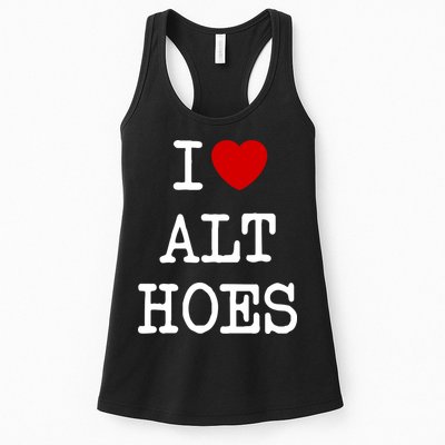 I Love Alt Hoes I Heart Alt Hoes Funny Red Heart Womens Tank Top