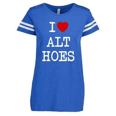 I Love Alt Hoes I Heart Alt Hoes Funny Red Heart Enza Ladies Jersey Football T-Shirt