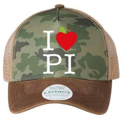 I Love Apple Pi Pie I Funny Math Geeks Gift Legacy Tie Dye Trucker Hat