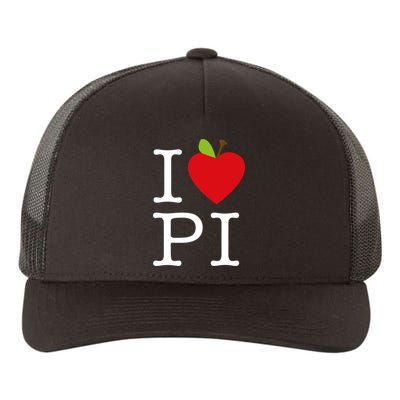 I Love Apple Pi Pie I Funny Math Geeks Gift Yupoong Adult 5-Panel Trucker Hat