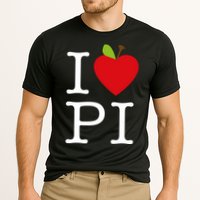 I Love Apple Pi Pie I Funny Math Geeks Gift Cooling Performance Crew T-Shirt