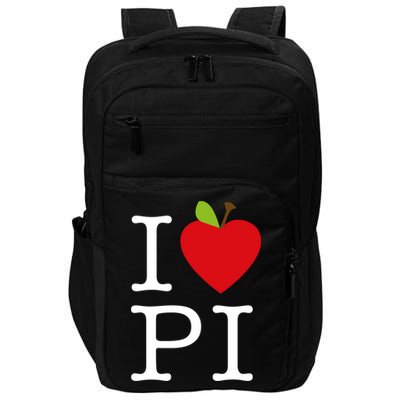 I Love Apple Pi Pie I Funny Math Geeks Gift Impact Tech Backpack
