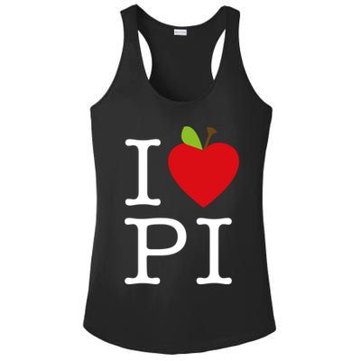 I Love Apple Pi Pie I Funny Math Geeks Gift Ladies PosiCharge Competitor Racerback Tank